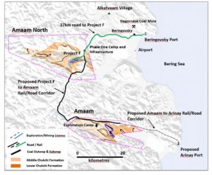 Map of project sites in Amaam